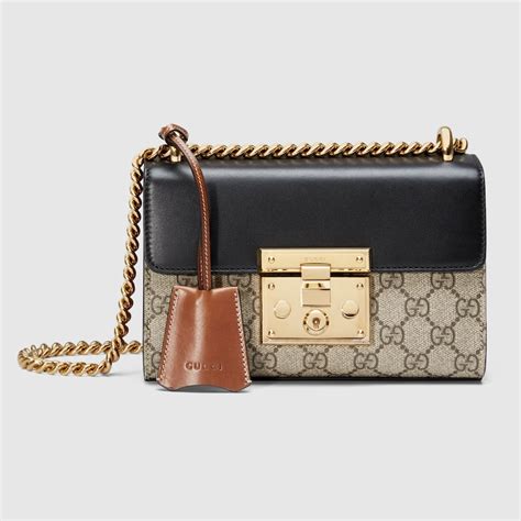 gucci padlock piccola|gucci open top shoulder bags.